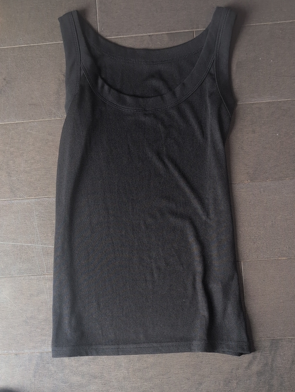 Ladies Black Women's Tank Top - Classic Scoop Neck